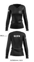 SCPD 67368441 Women's Long Sleeve V-neck Shirt - 1