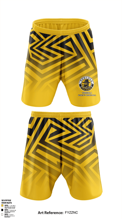 Tuscola High School Basketball 69561203 Athletic Shorts With Pockets - 1