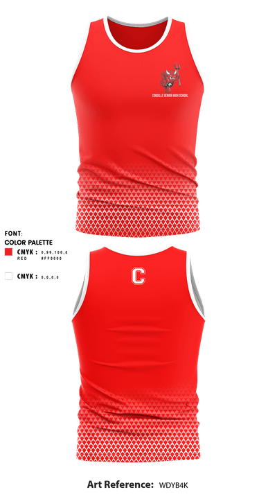 Coquille Senior High School Track 60550768 Tank Top - 1
