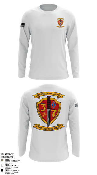 Long Sleeve Performance Shirt, , Marines, Teamtime, Team time, sublimation, custom sports apparel, team uniforms, spirit wear, spiritwear, sports uniforms, custom shirts, team store, custom team store, fundraiser sports, apparel fundraiser