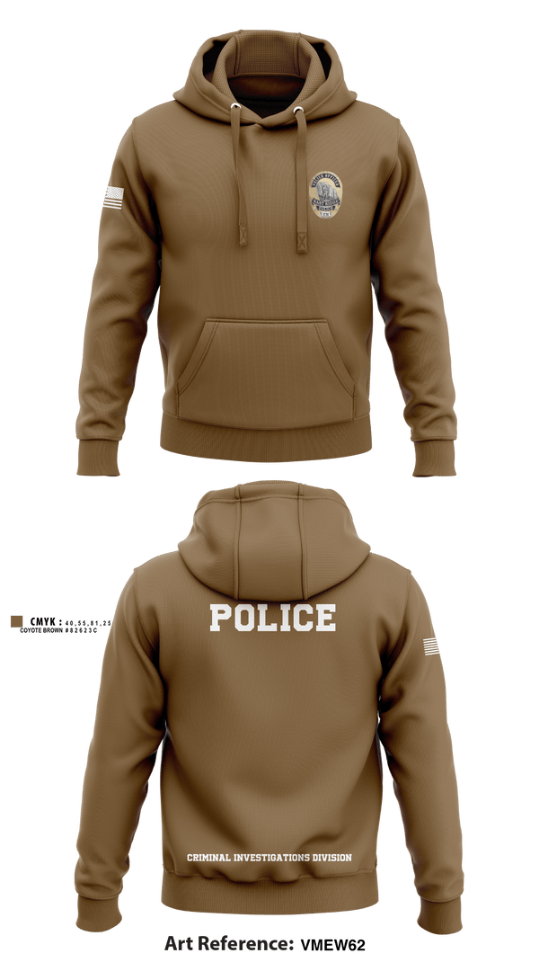 Hoodie, POLICE CRIMINAL INVESTIGATIONS DIVISION, , Teamtime, Team time, sublimation, custom sports apparel, team uniforms, spirit wear, spiritwear, sports uniforms, custom shirts, team store, custom team store, fundraiser sports, apparel fundraiser