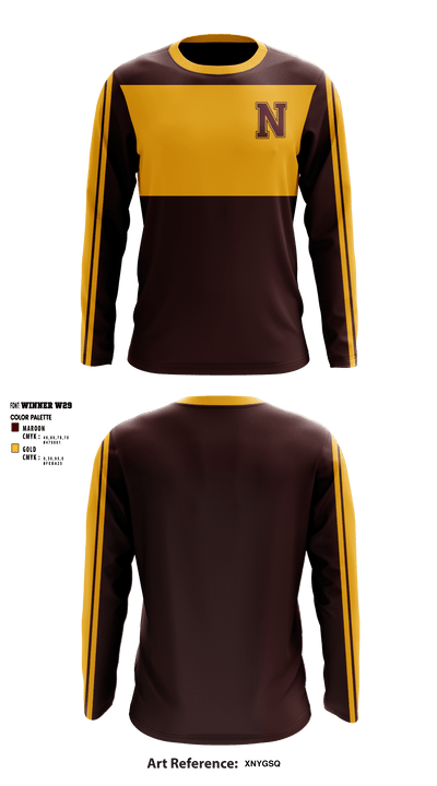 Nottoway High Shoool Volleyball 91242026 Long Sleeve Performance Shirt - 1