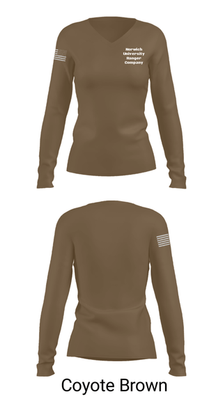 Women's Long Sleeve Vneck Shirt, , Army, Teamtime, Team time, sublimation, custom sports apparel, team uniforms, spirit wear, spiritwear, sports uniforms, custom shirts, team store, custom team store, fundraiser sports, apparel fundraiser