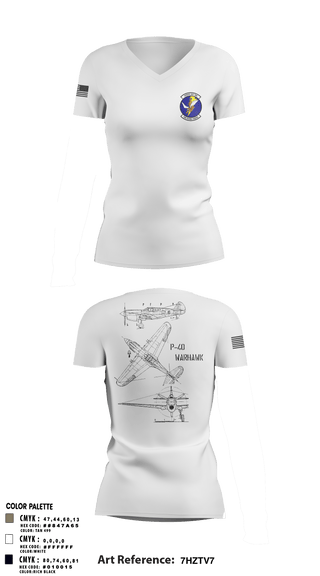 Women's Short Sleeve Vneck Shirt, Detachment 355, Air Force, Teamtime, Team time, sublimation, custom sports apparel, team uniforms, spirit wear, spiritwear, sports uniforms, custom shirts, team store, custom team store, fundraiser sports, apparel fundraiser