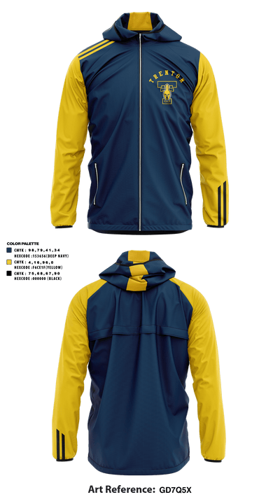 Trenton high school wrestling 64708928 Windbreaker - 1