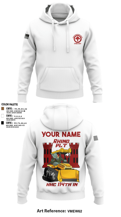 HHC 1-114 Infantry Brigade 59777131 Hoodie - 5