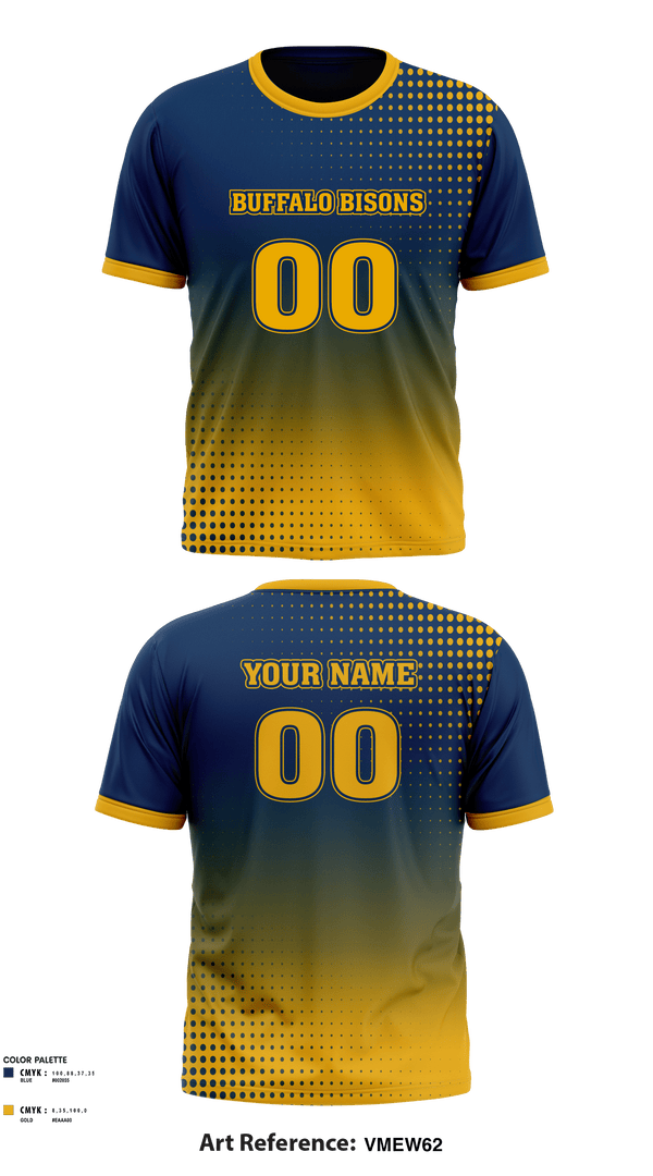 Short Sleeve Performance Shirt, Buffalo Bisons, Football, Teamtime, Team time, sublimation, custom sports apparel, team uniforms, spirit wear, spiritwear, sports uniforms, custom shirts, team store, custom team store, fundraiser sports, apparel fundraiser