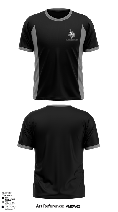 Blacklick Valley Senior High School 49509714 Short Sleeve Performance Shirt - 36