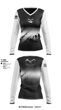 SUDT GAMING 91293012 Women's Long Sleeve V-neck Shirt - 1