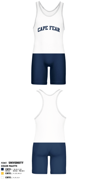Wrestling Singlet, Cape Fear High School Wrestling, Wrestling, Teamtime, Team time, sublimation, custom sports apparel, team uniforms, spirit wear, spiritwear, sports uniforms, custom shirts, team store, custom team store, fundraiser sports, apparel fundraiser