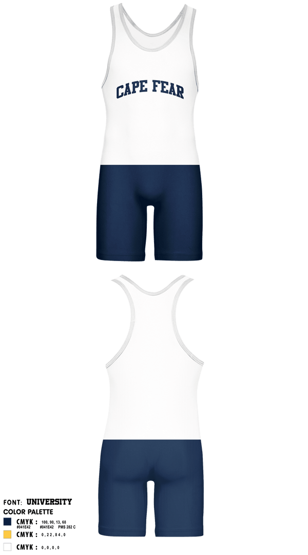 Wrestling Singlet, Cape Fear High School Wrestling, Wrestling, Teamtime, Team time, sublimation, custom sports apparel, team uniforms, spirit wear, spiritwear, sports uniforms, custom shirts, team store, custom team store, fundraiser sports, apparel fundraiser