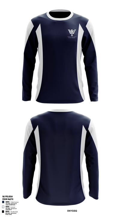 West York Boys Club Basketball 46049380 Long Sleeve Performance Shirt - 39
