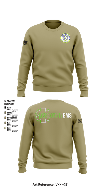 Jasper County EMS 69252235 Crew Neck Sweatshirt - 4