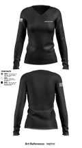 Communications 90043966 Women's Long Sleeve V-neck Shirt - 3