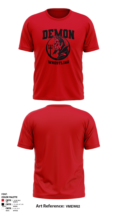 Durango HS Wrestling 8720193 Short Sleeve Performance Shirt - 3