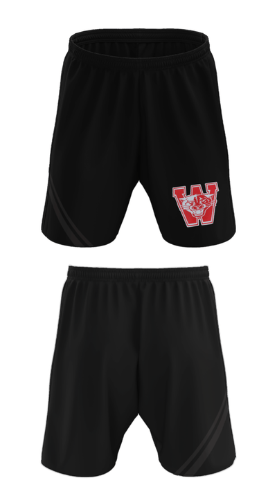 Los Banos Wildcats 9180507 Athletic Shorts With Pockets - 27