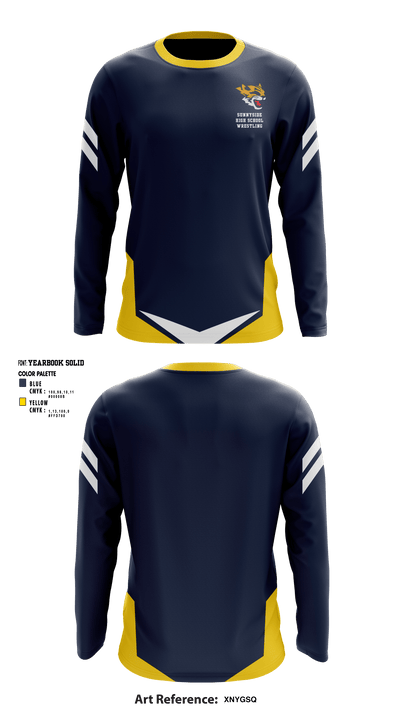 Sunnyside High School Wrestling 98168511 Long Sleeve Performance Shirt - 1