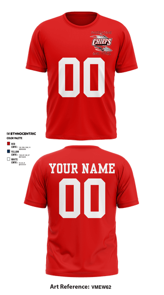 Short Sleeve Performance Shirt, Copperas Chiefs, Football, Teamtime, Team time, sublimation, custom sports apparel, team uniforms, spirit wear, spiritwear, sports uniforms, custom shirts, team store, custom team store, fundraiser sports, apparel fundraiser
