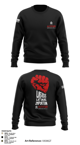 Crew Neck Sweatshirt, Altitud Services, Army, Teamtime, Team time, sublimation, custom sports apparel, team uniforms, spirit wear, spiritwear, sports uniforms, custom shirts, team store, custom team store, fundraiser sports, apparel fundraiser
