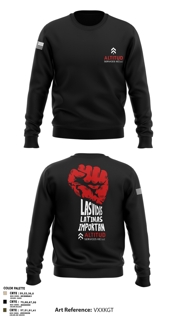 Crew Neck Sweatshirt, Altitud Services, Army, Teamtime, Team time, sublimation, custom sports apparel, team uniforms, spirit wear, spiritwear, sports uniforms, custom shirts, team store, custom team store, fundraiser sports, apparel fundraiser