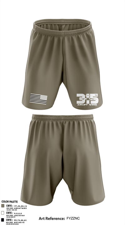 315th Airlift Wing/315th Maintenance Group 82634422 Athletic Shorts With Pockets - 53