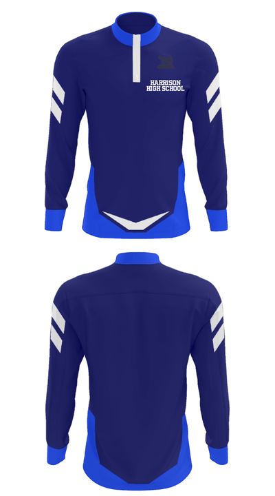 Harrison High School 33399687 Quarter Zip Jacket - 23