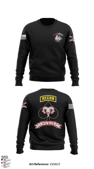 Crew Neck Sweatshirt, B TRP, 3-71 CAV, Army, Teamtime, Team time, sublimation, custom sports apparel, team uniforms, spirit wear, spiritwear, sports uniforms, custom shirts, team store, custom team store, fundraiser sports, apparel fundraiser