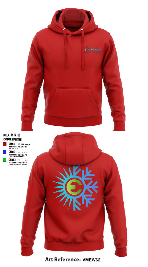 Hoodie, Elemental HVAC, , Teamtime, Team time, sublimation, custom sports apparel, team uniforms, spirit wear, spiritwear, sports uniforms, custom shirts, team store, custom team store, fundraiser sports, apparel fundraiser
