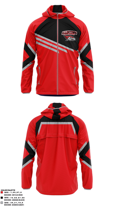 Allentown High School Cross Country 43454179 Windbreaker - 1