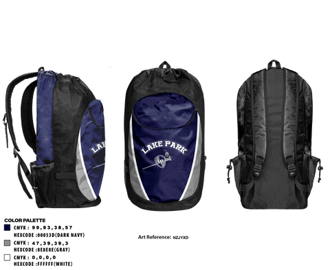 Gear Bag, Lake Park High School, Spirit Store, Teamtime, Team time, sublimation, custom sports apparel, team uniforms, spirit wear, spiritwear, sports uniforms, custom shirts, team store, custom team store, fundraiser sports, apparel fundraiser