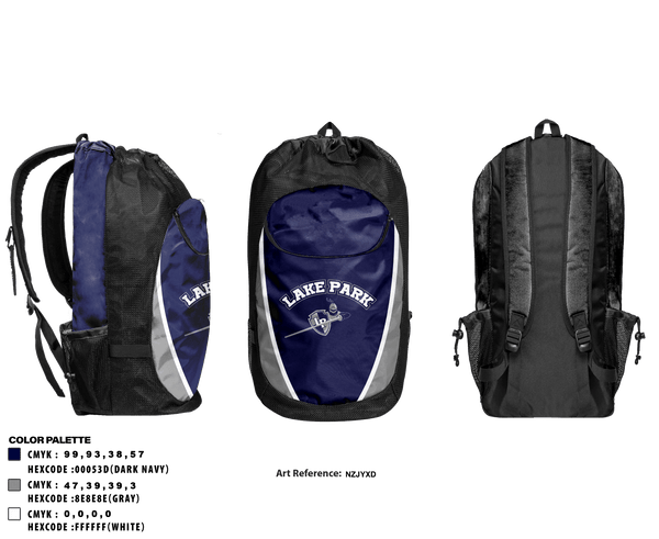 Gear Bag, Lake Park High School, Spirit Store, Teamtime, Team time, sublimation, custom sports apparel, team uniforms, spirit wear, spiritwear, sports uniforms, custom shirts, team store, custom team store, fundraiser sports, apparel fundraiser