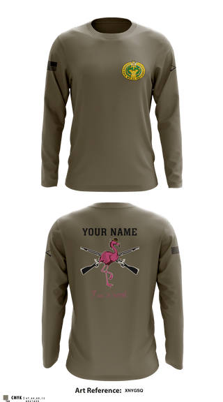Long Sleeve Performance Shirt, Flamingo Co F 3/485 IN, Army, Teamtime, Team time, sublimation, custom sports apparel, team uniforms, spirit wear, spiritwear, sports uniforms, custom shirts, team store, custom team store, fundraiser sports, apparel fundraiser