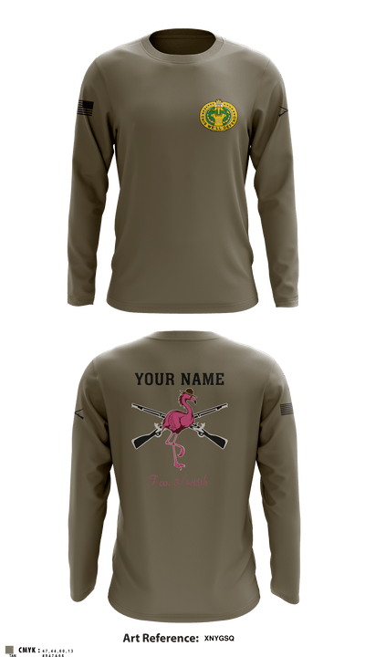 Flamingo Co F 3/485 IN 12682083 Long Sleeve Performance Shirt - 2