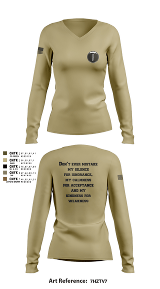 Women's Long Sleeve Vneck Shirt, , Marines, Teamtime, Team time, sublimation, custom sports apparel, team uniforms, spirit wear, spiritwear, sports uniforms, custom shirts, team store, custom team store, fundraiser sports, apparel fundraiser