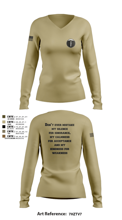 SOI West 38212133 Women's Long Sleeve V-neck Shirt - 5