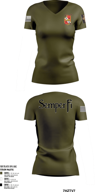 Women's Short Sleeve Vneck Shirt, , Marines, Teamtime, Team time, sublimation, custom sports apparel, team uniforms, spirit wear, spiritwear, sports uniforms, custom shirts, team store, custom team store, fundraiser sports, apparel fundraiser