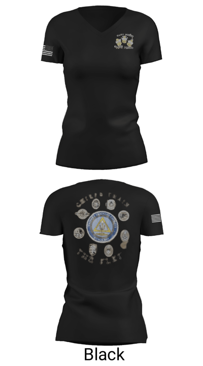 Trident Training Facility Kings Bay 40066174 Women's Short Sleeve V-neck Shirt - 20