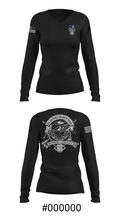 122d Security Forces Squadron 67227139 Women's Long Sleeve V-neck Shirt - 39