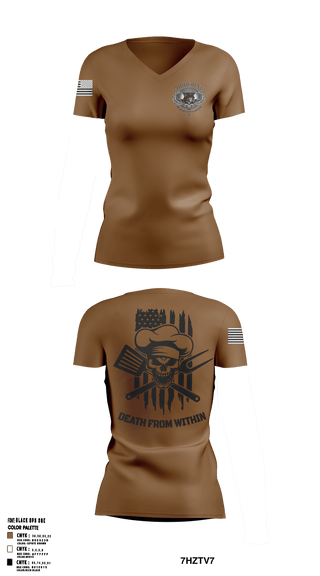 Women's Short Sleeve Vneck Shirt, , Army, Teamtime, Team time, sublimation, custom sports apparel, team uniforms, spirit wear, spiritwear, sports uniforms, custom shirts, team store, custom team store, fundraiser sports, apparel fundraiser