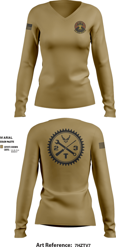 21 STS 95544200 Women's Long Sleeve V-neck Shirt - 3