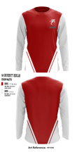Eureka High School Football 37103980 Long Sleeve Performance Shirt - 1