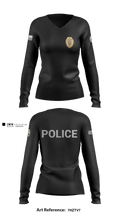 TAYLORSVILLE POLICE DEPARTMENT LT 27466887 Women's Long Sleeve V-neck Shirt - 6