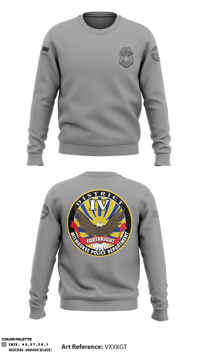 District IV 97797875 Crew Neck Sweatshirt - 1