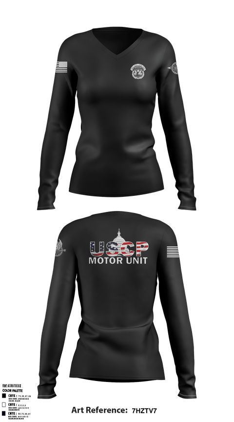 Women's Long Sleeve Vneck Shirt, , Police, Teamtime, Team time, sublimation, custom sports apparel, team uniforms, spirit wear, spiritwear, sports uniforms, custom shirts, team store, custom team store, fundraiser sports, apparel fundraiser