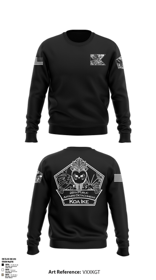 Crew Neck Sweatshirt, 28th Public Affairs Detachment, Army, Teamtime, Team time, sublimation, custom sports apparel, team uniforms, spirit wear, spiritwear, sports uniforms, custom shirts, team store, custom team store, fundraiser sports, apparel fundraiser