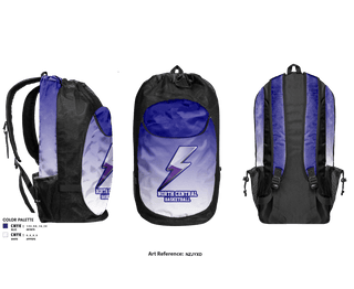 Gear Bag, North Central Junior High School Basketball, Men's Basketball, Teamtime, Team time, sublimation, custom sports apparel, team uniforms, spirit wear, spiritwear, sports uniforms, custom shirts, team store, custom team store, fundraiser sports, apparel fundraiser