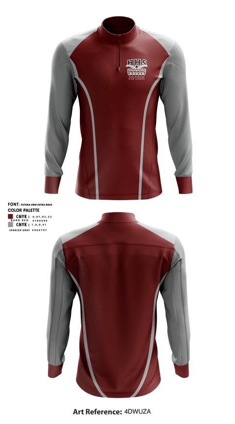 Quarter Zip Jacket, Healdsburg Senior High School Swimming, Swimming, Teamtime, Team time, sublimation, custom sports apparel, team uniforms, spirit wear, spiritwear, sports uniforms, custom shirts, team store, custom team store, fundraiser sports, apparel fundraiser