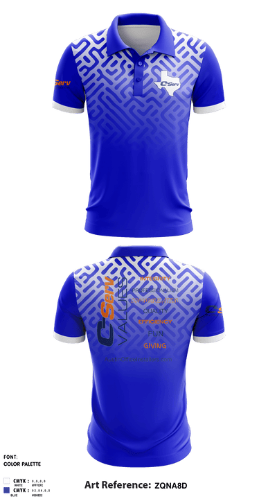 C-ServC-Serv 15482502 Short Sleeve Performance Polo - 1