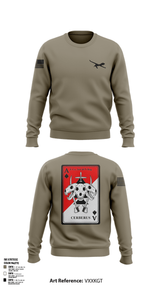 Crew Neck Sweatshirt, , Army, Teamtime, Team time, sublimation, custom sports apparel, team uniforms, spirit wear, spiritwear, sports uniforms, custom shirts, team store, custom team store, fundraiser sports, apparel fundraiser