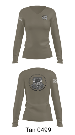 Women's Long Sleeve Vneck Shirt, , National Guard, Teamtime, Team time, sublimation, custom sports apparel, team uniforms, spirit wear, spiritwear, sports uniforms, custom shirts, team store, custom team store, fundraiser sports, apparel fundraiser